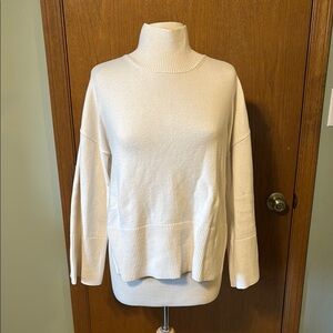 Banana Republic Cream Turtleneck Sweater Soft Knit